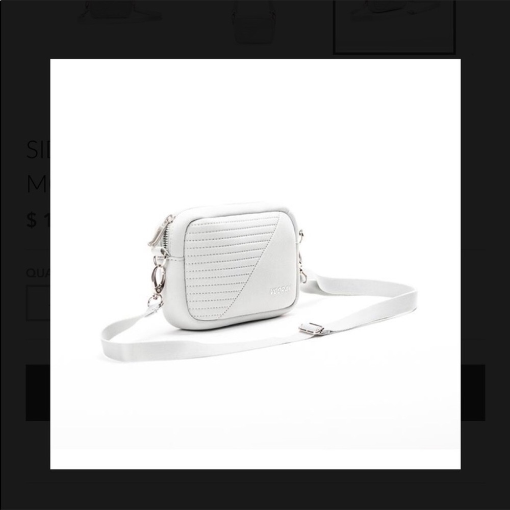 Vooray Sidekick Moto bag / crossbody Light gray New